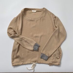 Fashionable Pullover Sweater Beige - Mello Day